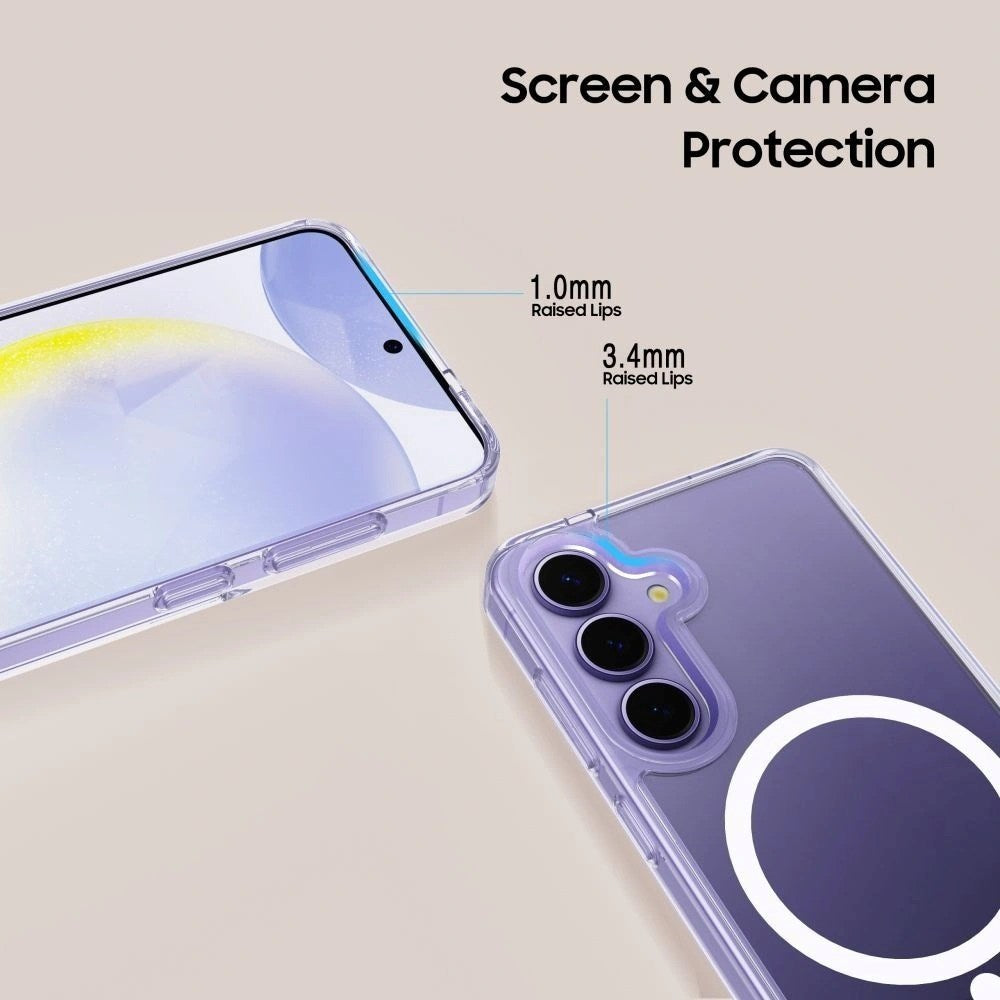 Samsung Galaxy S26+ (Plus) Tech-Protect Flexair Hybrid Case - MagSafe Compatible - Transparent