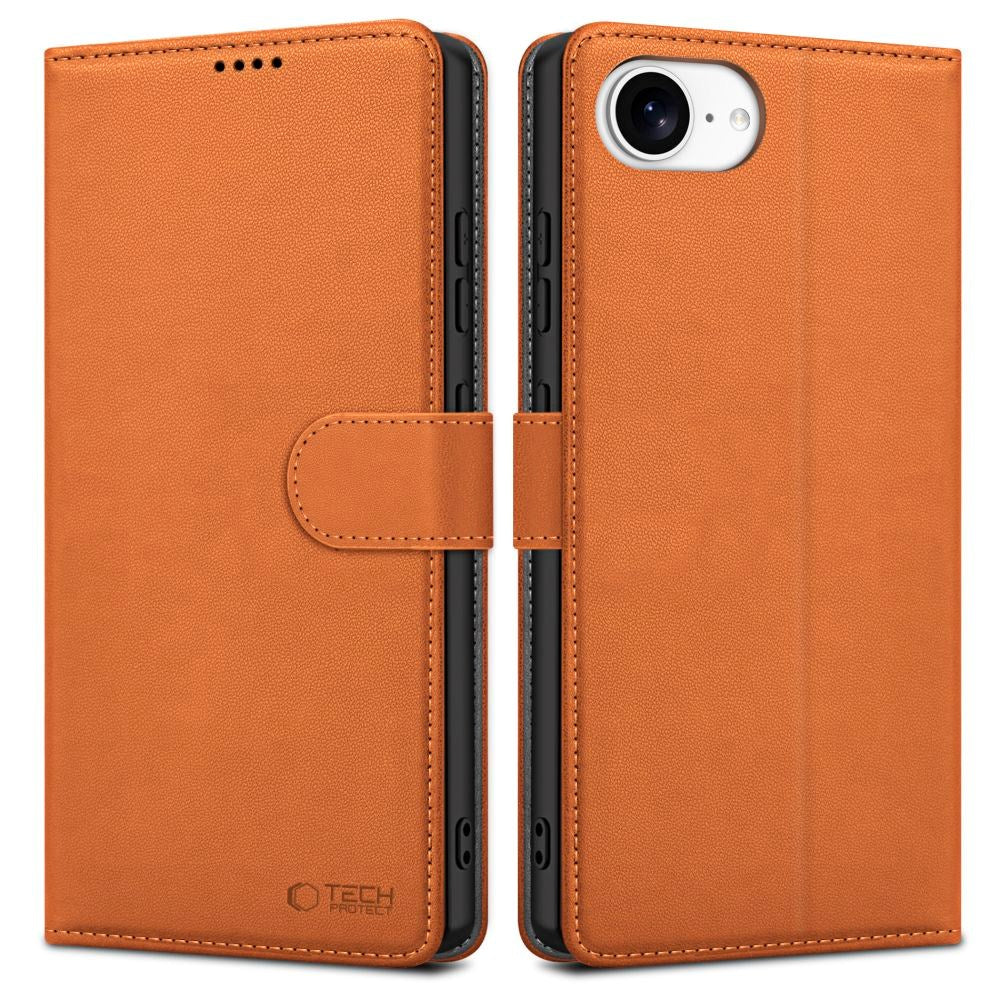 iPhone 16e Tech-Protect Wallet with Purse - Brown