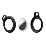Tech-Protect Apple Airtag Rough Chain Holder with String - 2 pcs. - Black