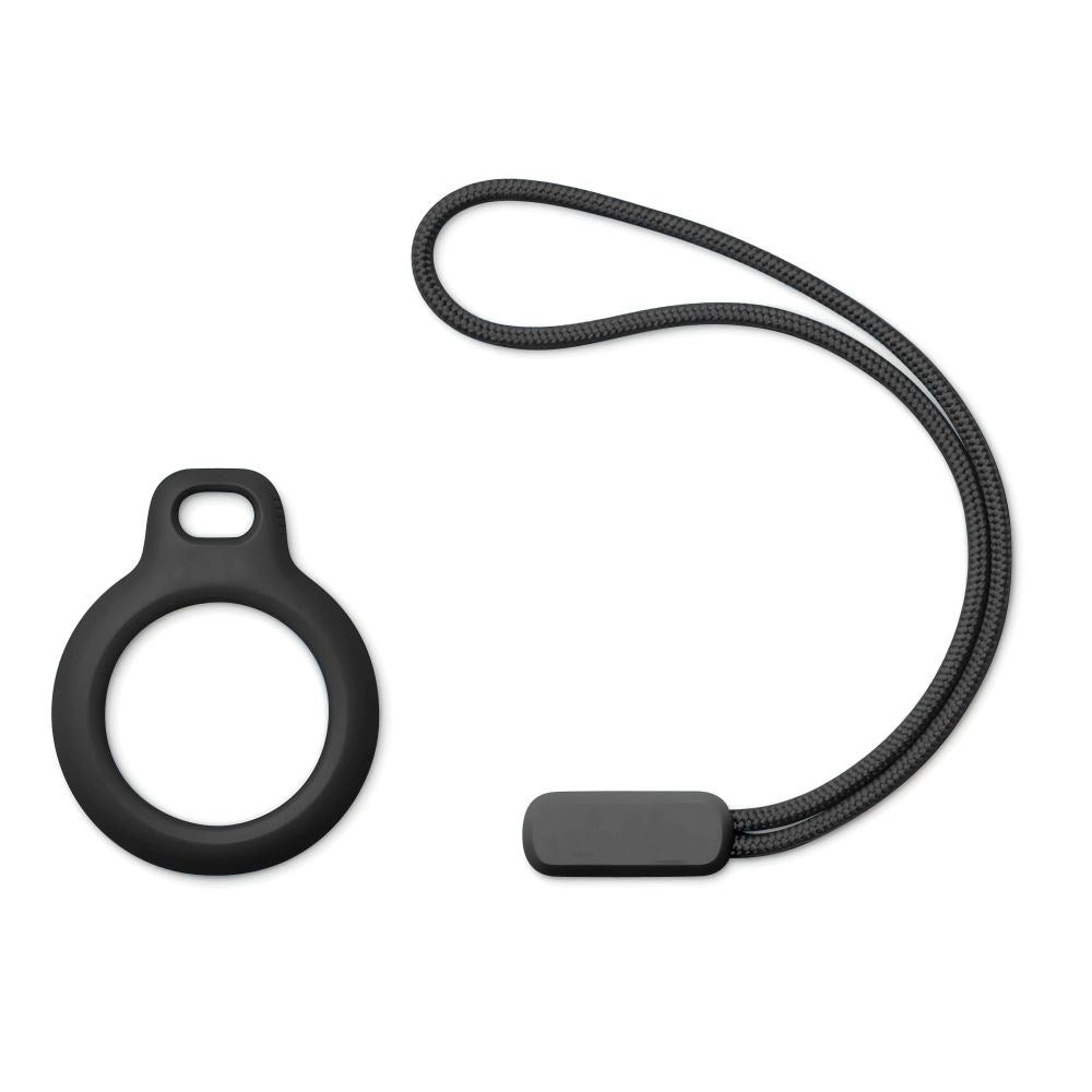 Tech-Protect Apple Airtag Rough Chain Holder with String - 2 pcs. - Black