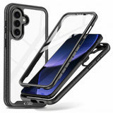 Samsung Galaxy A27 / A37 / A36 / A56 Tech-Protect Defense Case with Screen Protector - Transparent / Black
