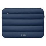 Tech-Protect Fluffy MacBook / Laptop 13-14" (25 x 35cm) Sleeve with Extra Zipper Pocket - Dark Blue