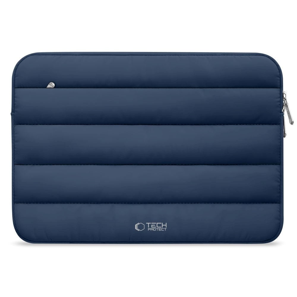 Tech-Protect Fluffy MacBook / Laptop 15-16" (27 x 38cm) Sleeve with Extra Zipper Pocket - Dark Blue