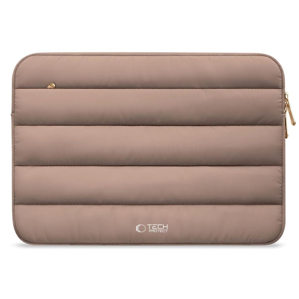 Tech-Protect Fluffy MacBook / Laptop 15-16" (27 x 38cm) Sleeve with Extra Zipper Pocket - Beige