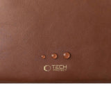 Tech-Protect MacBook / Laptop 15-16" Faux Leather Sleeve with Lined Inside - Brown