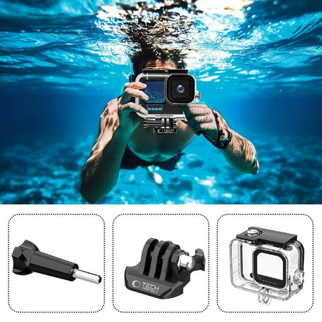 Tech-Protect GA200 Water Proof Case GoPro Hero 9 / 10 / 11 / 12 / 13 - Transparent