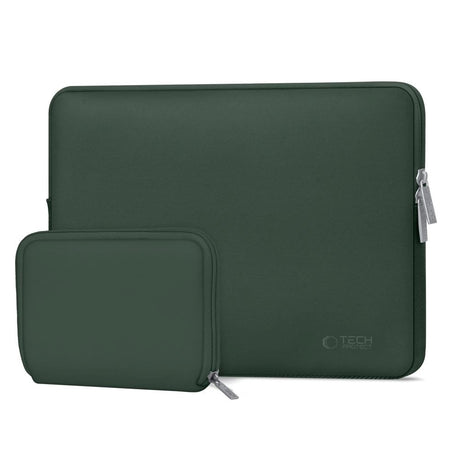 Tech-Protect Neoslim MacBook/Laptop 13-14" Sleeve with Small Bag - Green