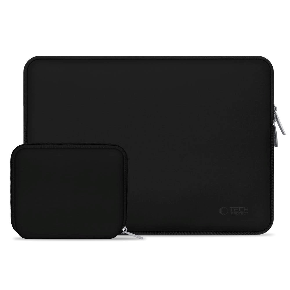 Tech-Protect Neoslim MacBook/Laptop 13-14" Sleeve with Small Bag - Black