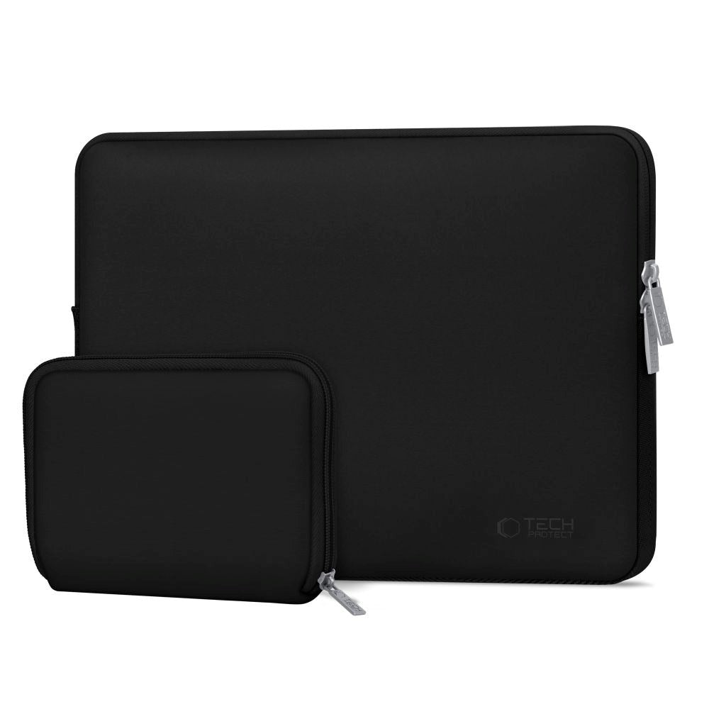 Tech-Protect Neoslim MacBook/Laptop 13-14" Sleeve with Small Bag - Black