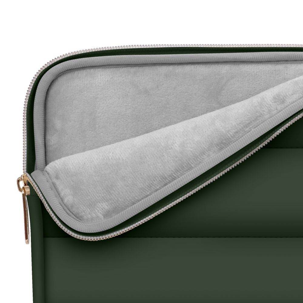 Tech-Protect Puffy MacBook / Laptop 13-14" Sleeve with Small Bag - Green