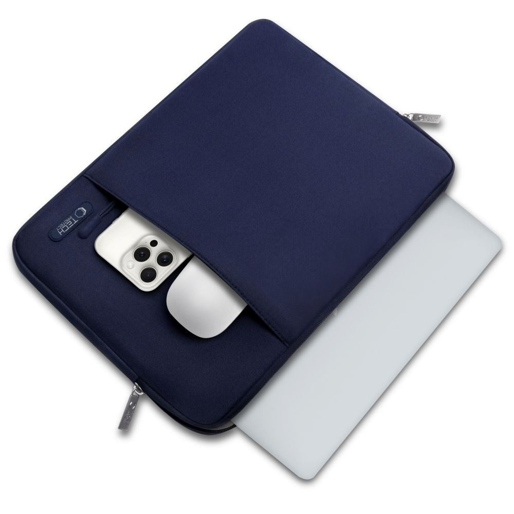 Tech-Protect Sleevy MacBook/Laptop 13-14" Sleeve with Pocket - Blue