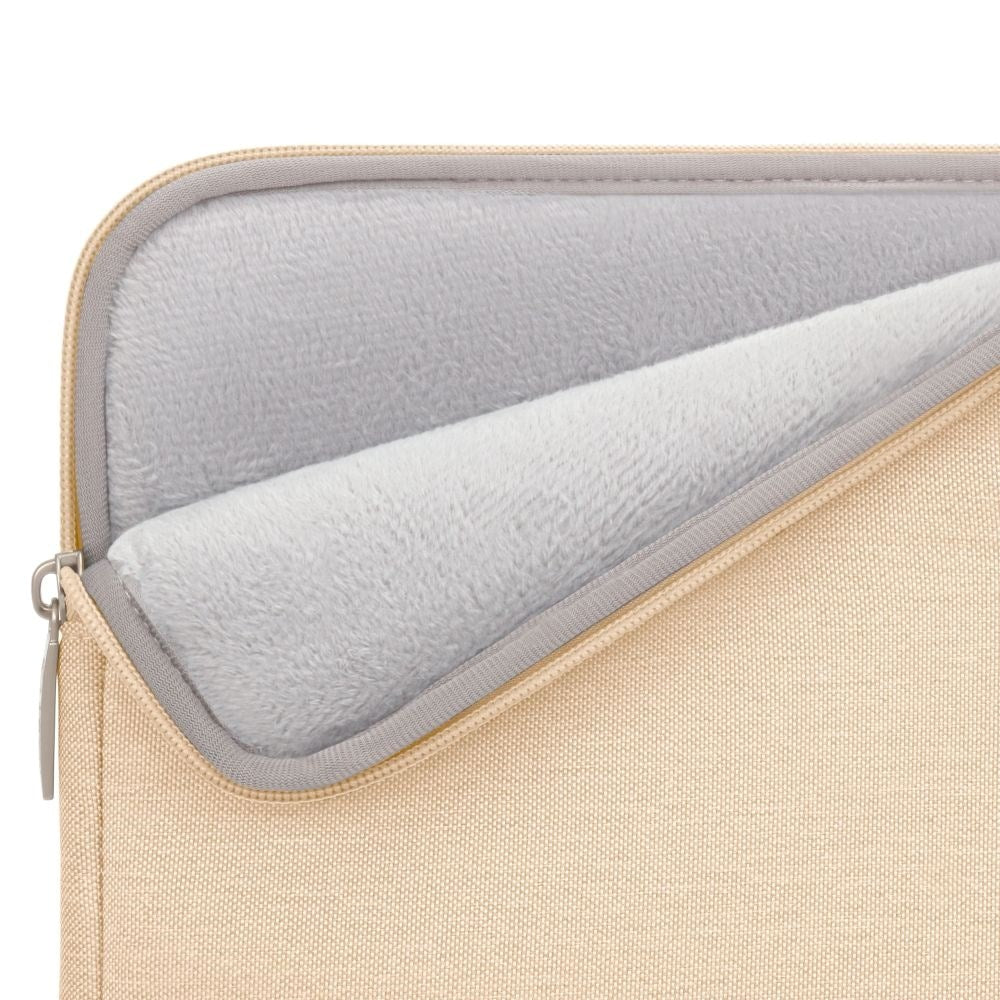 Tech-Protect Sleevy MacBook/Laptop 13-14" Sleeve with Pocket - Beige