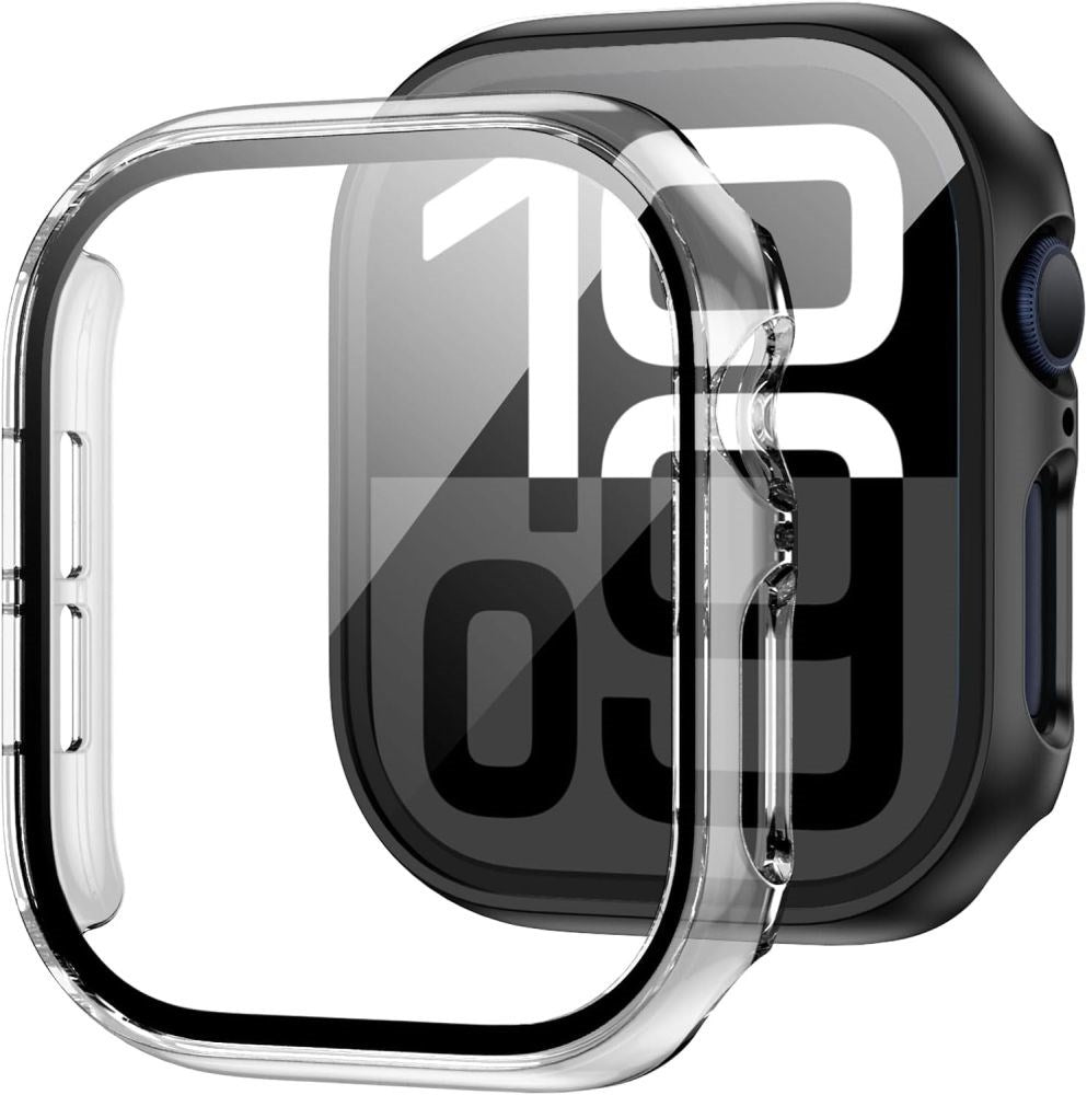 Apple Watch 10 Tech-Protect DEFENSE360 Smartwatch Case w. Screen protector - 42mm - Transparent