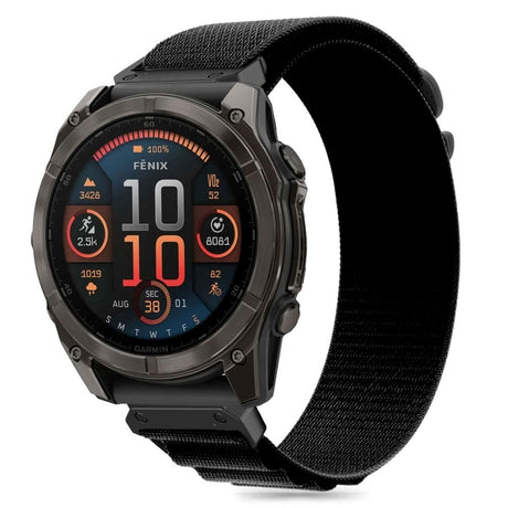 Universal Garmin 26mm QuickFit Tech-Protect Nylon Pro Strap - Black