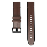 Universal Garmin 22mm QuickFit Strap Tech-Protect Leatherette Coated Silicone Strap - Brown