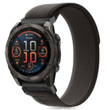 Universal Garmin 22mm QuickFit Tech-Protect Nylon Strap - Black / Orange