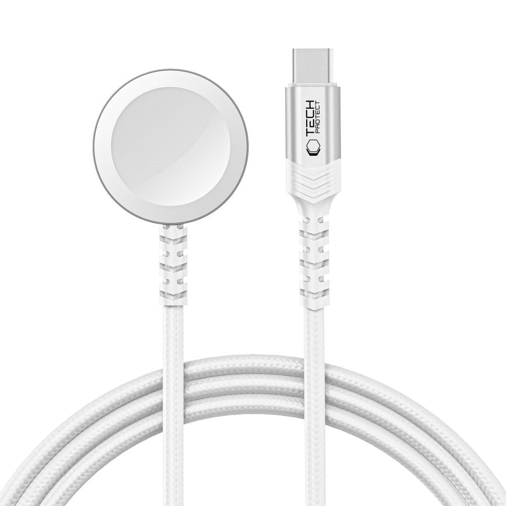Tech-Protect MC01 UltraBoost Apple Watch Magnetic Charger - White