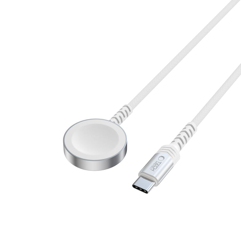 Tech-Protect MC01 UltraBoost Apple Watch Magnetic Charger - White