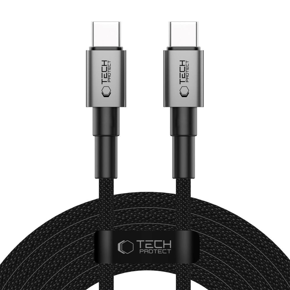 Tech-Protect Ultraboost DNA PD 60W/3A USB-C to USB-C Cable 3m - Black / Dark Grey