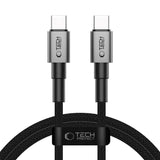 Tech-Protect Ultraboost DNA PD 100W/5A USB-C to USB-C Cable 1m - Black / Dark Grey