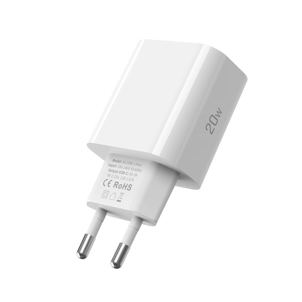 Tech-Protect Network Charger PD 20W USB-C Wall Charger - White