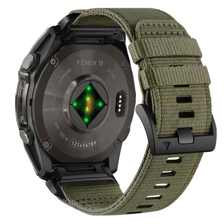 Universal Garmin 22mm QuickFit Tech-Protect Classic Nylon Strap - Green