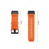 Universal Garmin 22mm QuickFit Tech-Protect Classic Nylon Strap - Orange