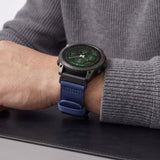 Universal Garmin 26mm QuickFit Tech-Protect Classic Nylon Strap - Blue