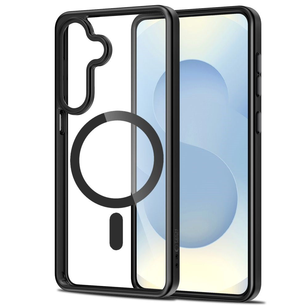 Samsung Galaxy S26 Tech-Protect MagMat Case - MagSafe Compatible - Transparent / Black
