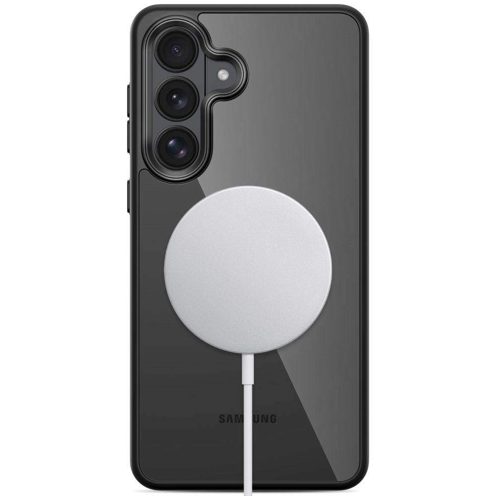 Samsung Galaxy S26 Tech-Protect MagMat Case - MagSafe Compatible - Transparent / Black