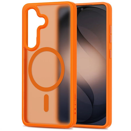 Samsung Galaxy S26 Tech-Protect MagMat Case - MagSafe Compatible - Matte Orange