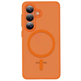 Samsung Galaxy S26 Tech-Protect MagMat Case - MagSafe Compatible - Matte Orange