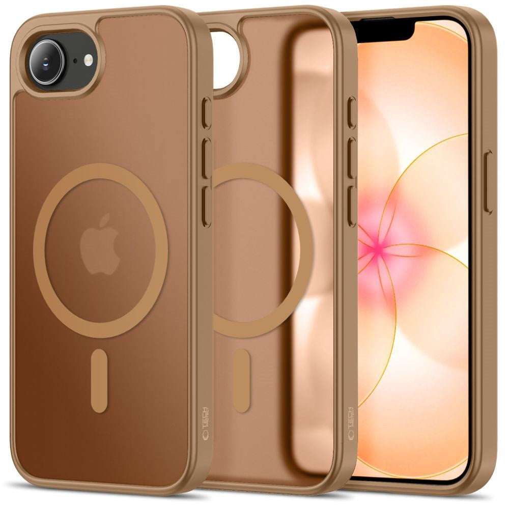 iPhone 17e / 16e Tech-Protect BasicMag Hybrid Case - MagSafe Compatible - Matte Brown