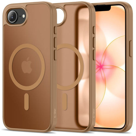 iPhone 17e / 16e Tech-Protect BasicMag Hybrid Case - MagSafe Compatible - Matte Brown