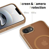 iPhone 17e / 16e Tech-Protect BasicMag Hybrid Case - MagSafe Compatible - Matte Brown
