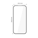 Google Pixel 10a / 9a Tech-Protect Glass Fit+ Tempered Screen Protector Glass - 2 pcs - Transparent / Black Edge