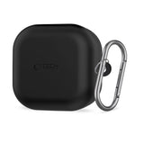 Samsung Galaxy Buds 4 / 4 Pro Tech-Protect Silicone Case with Carabiner - Black