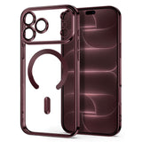iPhone 18 Pro / 17 Pro Tech-Protect MagFlex Case - MagSafe Compatible - Burgundy / Transparent