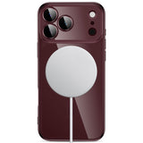 iPhone 18 Pro / 17 Pro Tech-Protect MagFlex Case - MagSafe Compatible - Burgundy / Transparent
