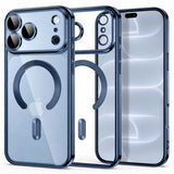 iPhone 18 Pro / 17 Pro Tech-Protect MagFlex Case - MagSafe Compatible - Blue / Transparent