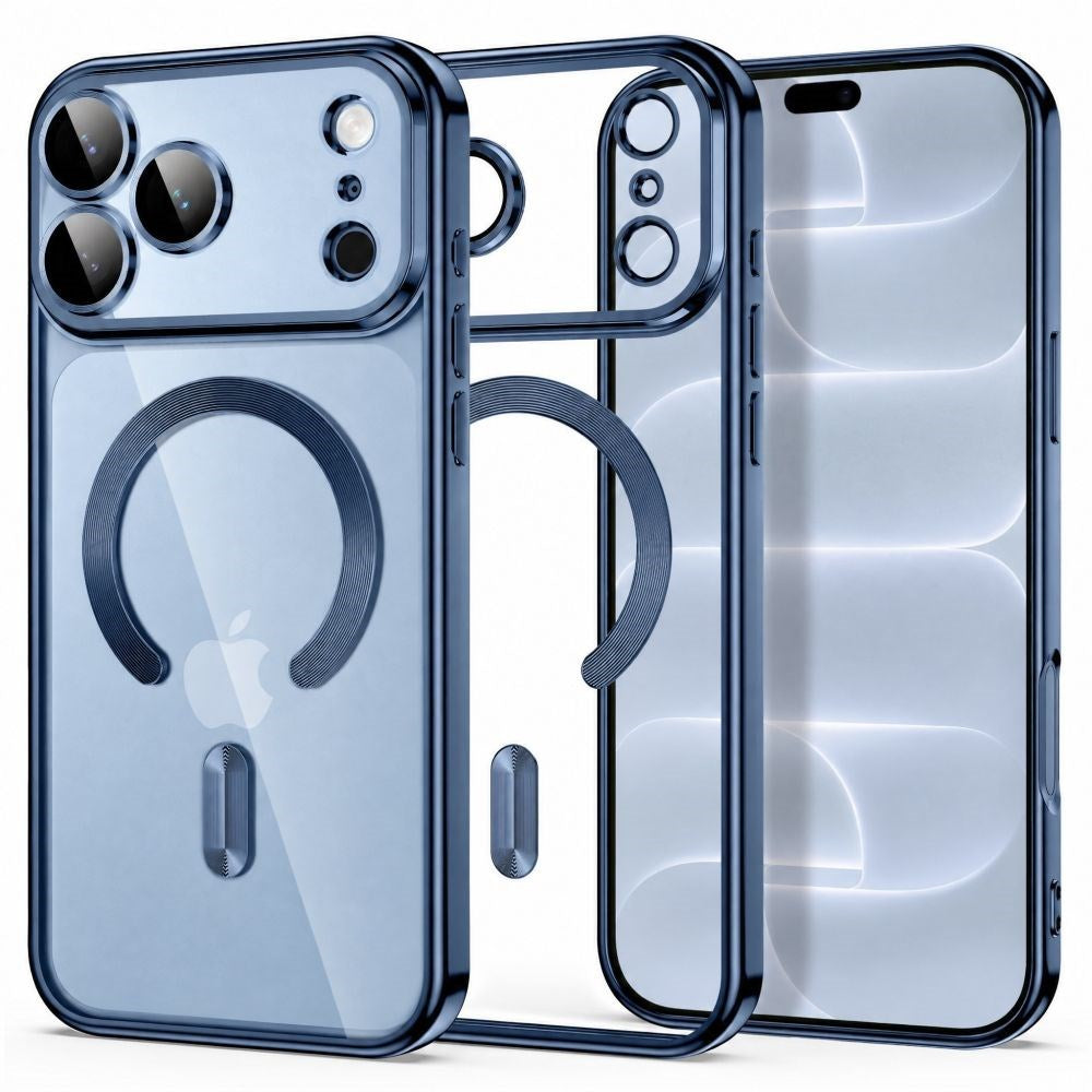 iPhone 18 Pro Max / 17 Pro Max Tech-Protect MagFlex Case - MagSafe Compatible - Blue / Transparent