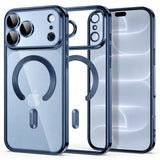iPhone 18 Pro Max / 17 Pro Max Tech-Protect MagFlex Case - MagSafe Compatible - Blue / Transparent