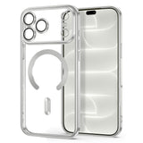 iPhone 18 Pro Max / 17 Pro Max Tech-Protect MagFlex Case - MagSafe Compatible - Silver / Transparent