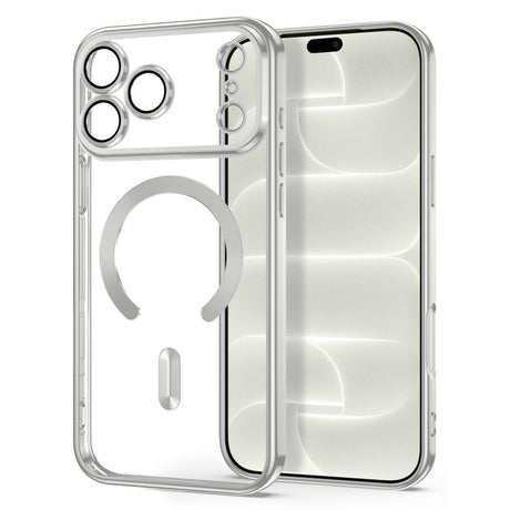iPhone 18 Pro Max / 17 Pro Max Tech-Protect MagFlex Case - MagSafe Compatible - Silver / Transparent