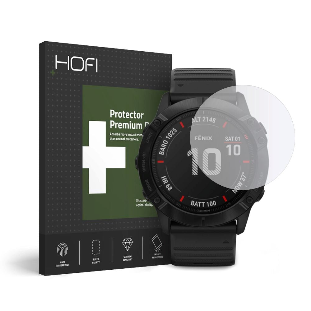 Pro Hofi Armored Glass Garmin Fenix 5/6/6 Pro - Screen Protector - Transparent