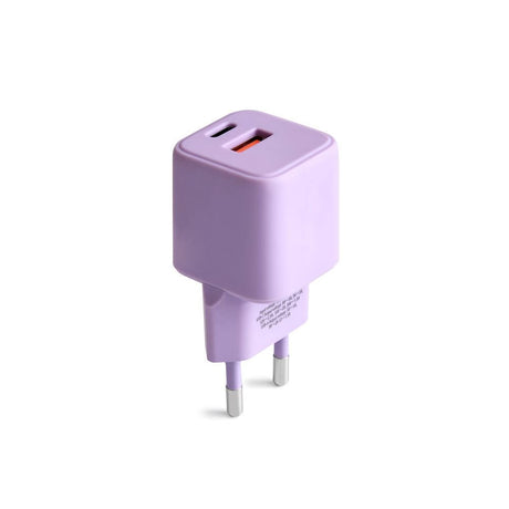 Colorum 30W Wall Charger with 1x USB-A & 1x USB-C - Lavender