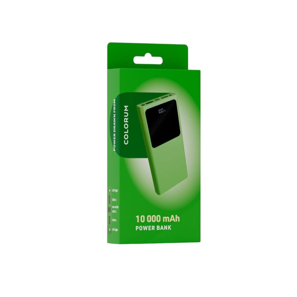 Colorum 22.5W PowerBank 10.000 mAh - Green