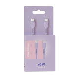 Colorum 60W USB-C to USB-C Cable - 1.8m - Lavender