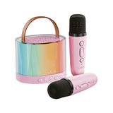 Maxlife Bluetooth Karaoke Set with Speaker & 2x Microphones - Pink