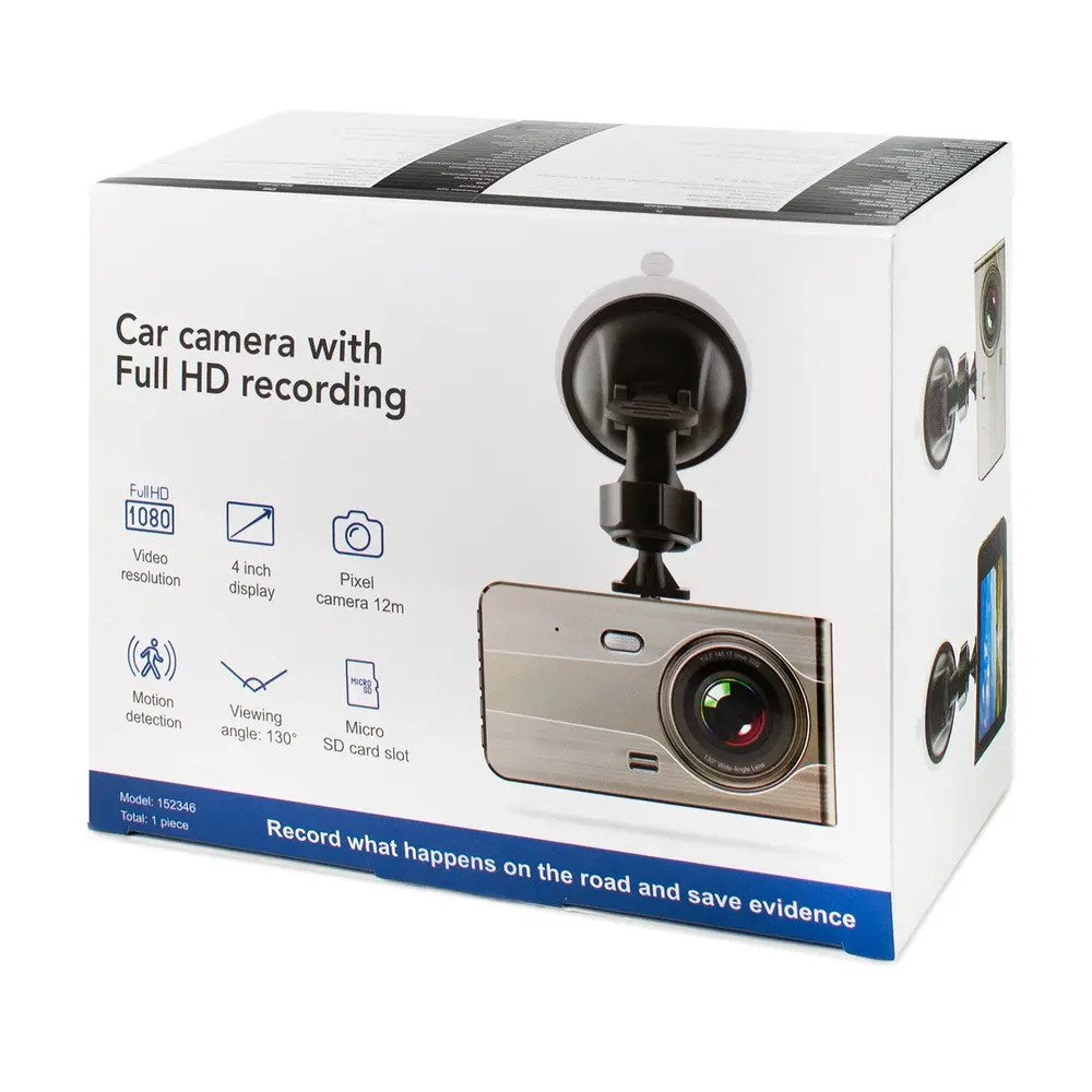 DVR979G Full HD Dashcam for Car Hurtel with Reversing Camera - Beige